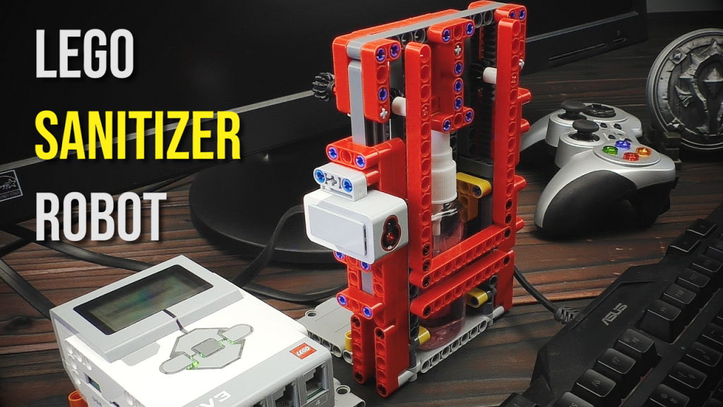 Lego MOC Sanitizer Robot  Auto Dispenser