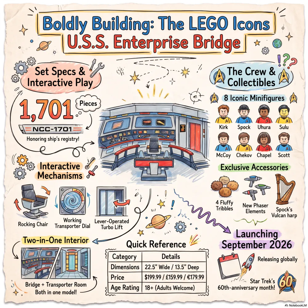 LEGO Icons Star Trek: U.S.S. Enterprise NCC-1701 Bridge