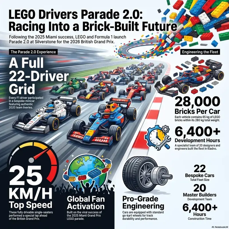 LEGO Drivers Parade 2.0 at British Grand Prix 2026
