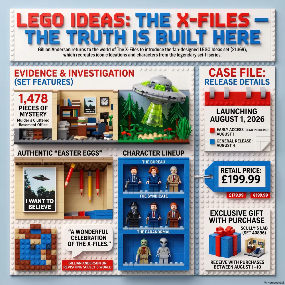 Gillian Anderson Returns for LEGO Ideas The X-Files Set